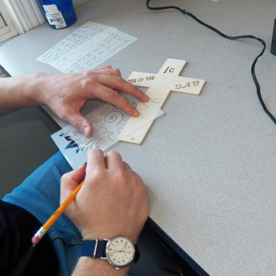 EOMC - client working on craft project