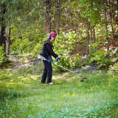 EOMC - client working in garden