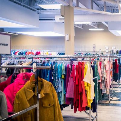 Thrift Store: Clothing racks