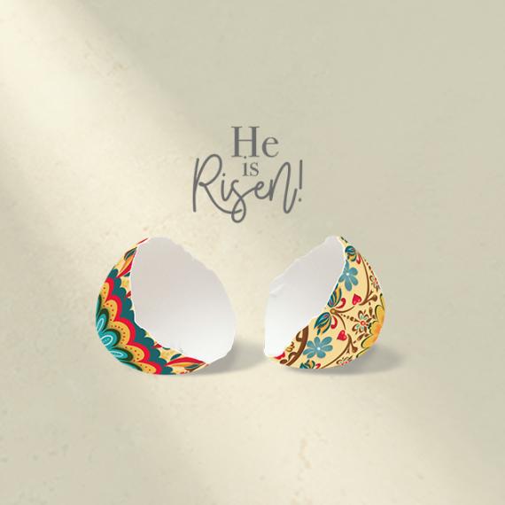 Easter egg representing the empty tomb