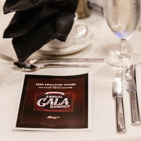 Dinner table at Gala